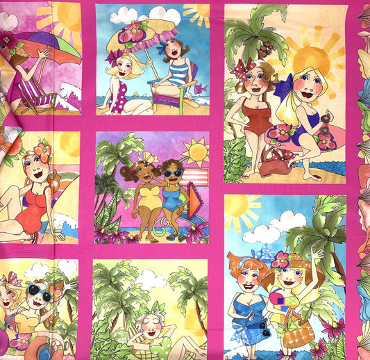 Wanna Beach Fabric Panel, Loralei Designs, 692635
