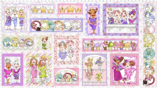 Royal Tea Fabric Panel, Tea Party, Loralei Designs, 692518