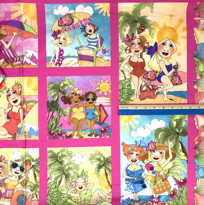Wanna Beach Fabric Panel, Loralei Designs, 692635