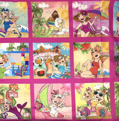 Wanna Beach Fabric Panel, Loralei Designs, 692635